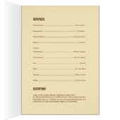 Brochure over de Sjabloon van het begrafenisprogra (Binnen (Rechts))