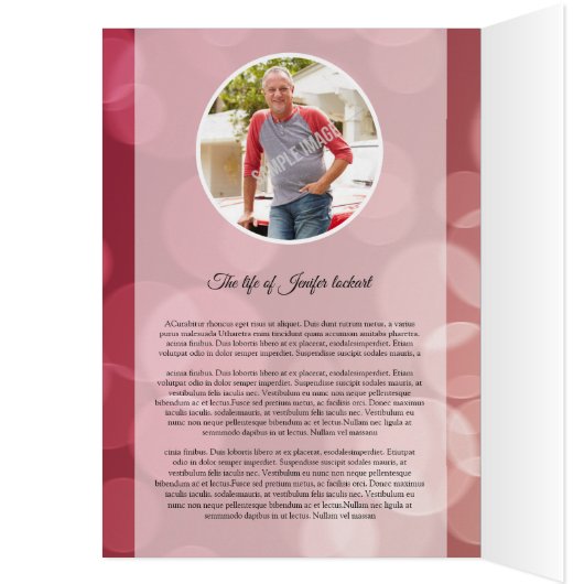 Brochure over de Sjabloon van het begrafenisprogra (Binnen (Links))