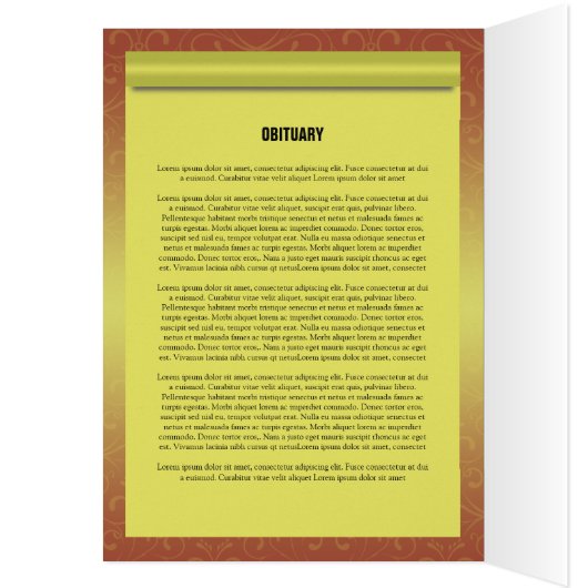 Brochure over de Sjabloon van het begrafenisprogra (Binnen (Links))