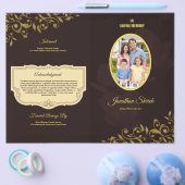 Brochure over de Sjabloon van het begrafenisprogra (Enkel)