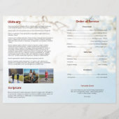 Brochure over de Sjabloon van het begrafenisprogra (Achterkant)