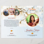 Brochure over de Sjabloon van het begrafenisprogra (Voorkant)