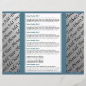 Brochure over eenvoudige witcyaan rand (Achterkant)