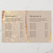 Brochure over Gold Black Shimmer Paper - tweeledig (Achterkant)