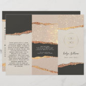 Brochure over goudzwart-witgrijs (Voorkant / Achterkant)