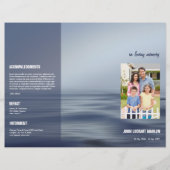 Brochure over het begrafenisprogramma (Voorkant)