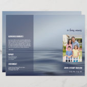 Brochure over het begrafenisprogramma (Voorkant / Achterkant)