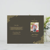 Brochure over het begrafenisprogramma (Staand voorkant)