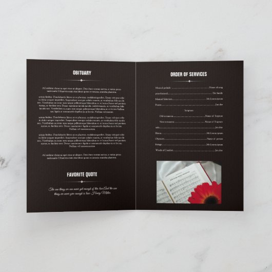 Brochure over het Memorial-programma Programma (Binnen)