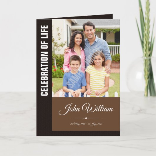 Brochure over het Memorial-programma Programma (Voorkant)