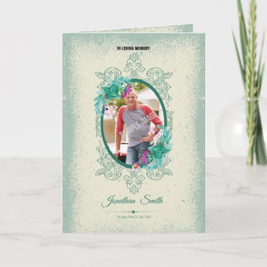 Brochure over het Memorial-programma Programma (Voorkant)