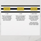 Brochure over het menu Gold Glamor Black Stripes S (Voorkant)