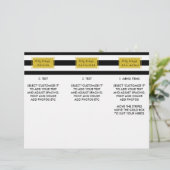 Brochure over het menu Gold Glamor Black Stripes S (Staand voorkant)