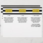 Brochure over het menu Gold Glamor Black Stripes S (Voorkant / Achterkant)