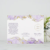 brochure over het ontwerp van lavendel (Staand voorkant)