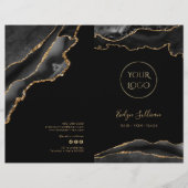 Brochure over het servicemenu Black and Gold Agaat (Voorkant)