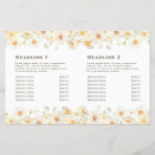 Brochure over het tweeledig Daisies (Achterkant)