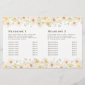 Brochure over het tweeledig Daisies (Achterkant)