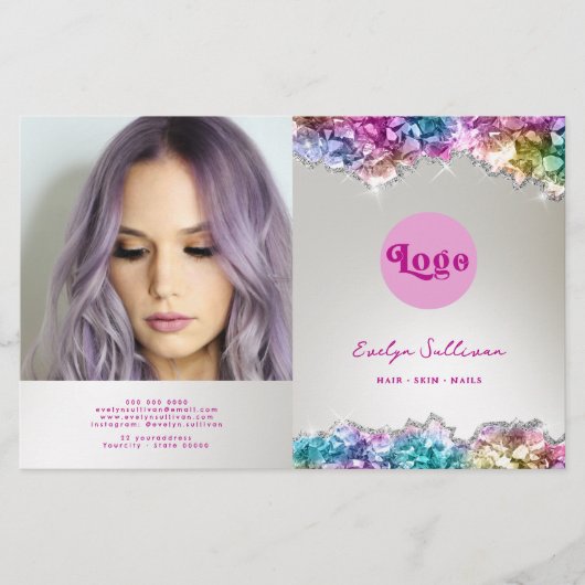 Brochure over iriserende kristallen (Voorkant)