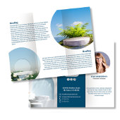 Brochure over minimalistische Logo- of fotoactivit