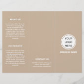 Brochure over minimalistische zakelijke Logo en dr (Voorkant)