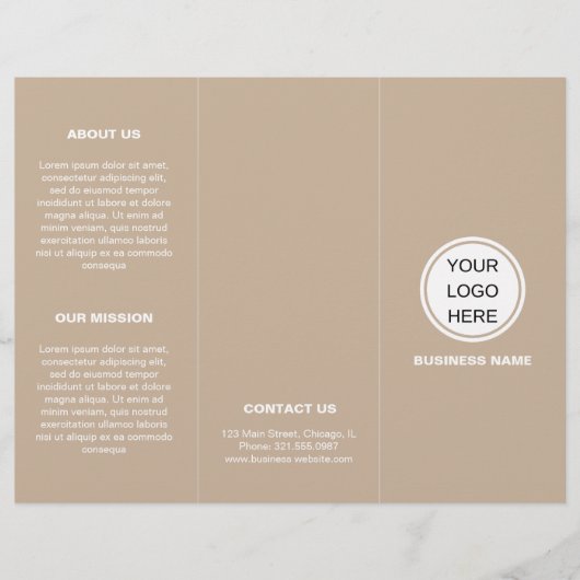 Brochure over minimalistische zakelijke Logo en dr (Voorkant)