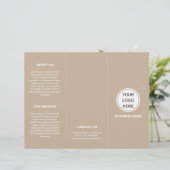 Brochure over minimalistische zakelijke Logo en dr (Staand voorkant)