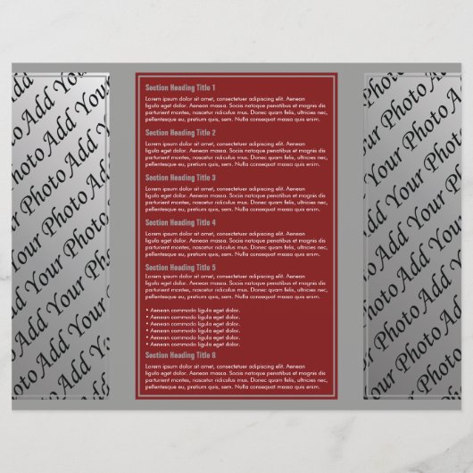 Brochure over rode grijze eenvoudige rand (Achterkant)