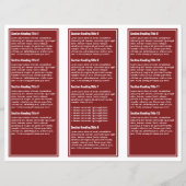 Brochure over rode witte eenvoudige rand (Achterkant)