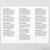 Brochure over rode witte eenvoudige rand (Achterkant)