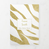 Brochure over schoonheidsdiensten drieluik kaart (Cover)