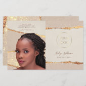 Brochure over tweeledig papierformaat in papierfor (Voorkant / Achterkant)