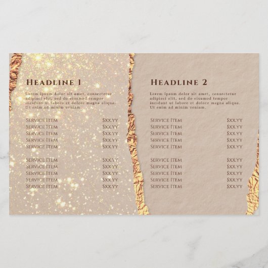 Brochure over tweeledig papierformaat in papierfor (Achterkant)