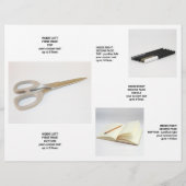 Brochure over volledig afgevouwen Hoesje voor zake (Achterkant)