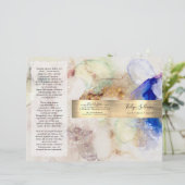 Brochure over waterverf en goudfolie (Staand voorkant)