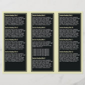Brochure over zwarte gele eenvoudige rand (Achterkant)