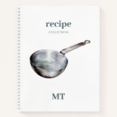 brochure Recipe Cookbook Monogram Notitieboek (Voorkant)