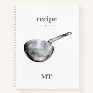  brochure Recipe Cookbook Monogram Notitieboek