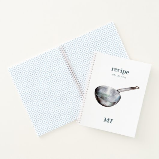 brochure Recipe Cookbook Monogram Notitieboek (Binnen)