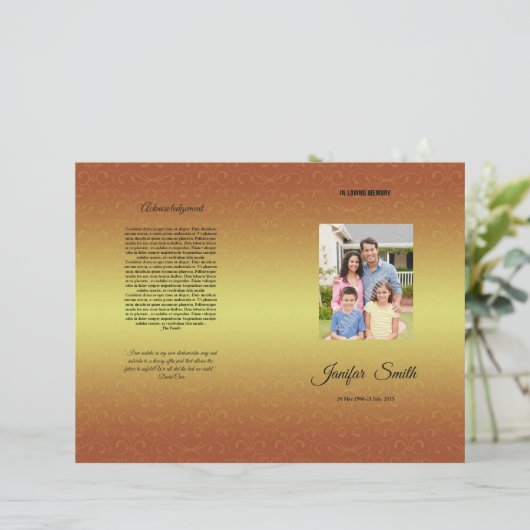 Brochure Sjabloon (Staand voorkant)