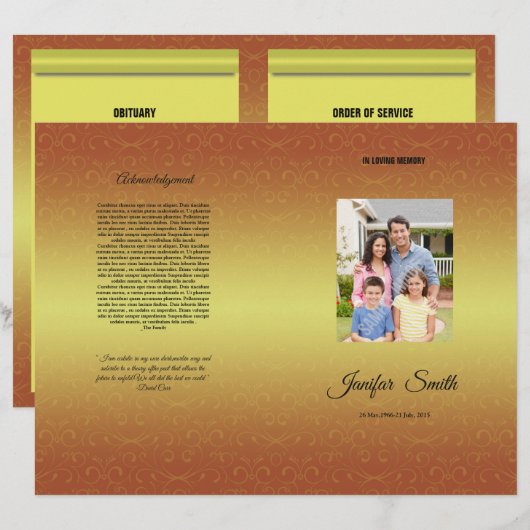 Brochure Sjabloon (Voorkant / Achterkant)