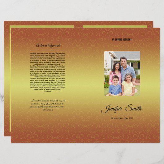 Brochure Sjabloon (Voorkant / Achterkant)