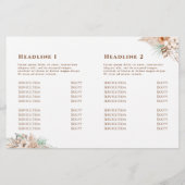 Brochure tropisch beige en munt bifold (Achterkant)