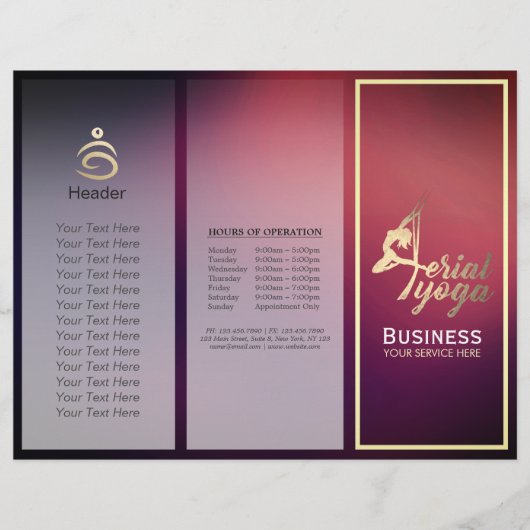 Brochure van Aerial Yoga Meditation Fitness Instru (Voorkant)