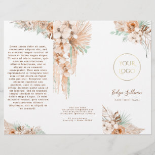 Brochure van Boho Tropical Beige en Mint