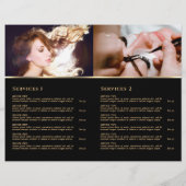 Brochure van het servicemenu Brown and Gold Agaat (Achterkant)