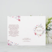 Brochure verse wilde bloemen (Staand voorkant)
