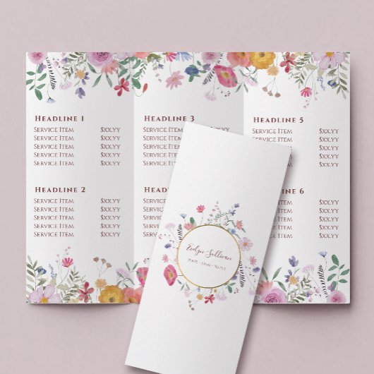 Brochure verse wilde bloemen