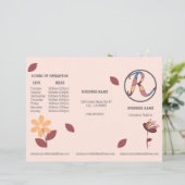 Brochure voor de Floral-tri-Fold-prijslijst voor k (Staand voorkant)