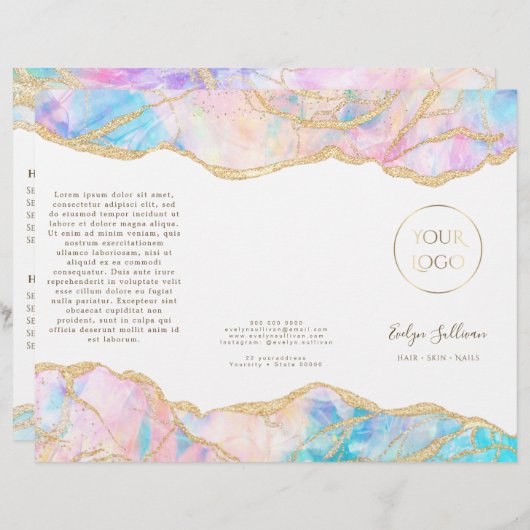 Brochure voor gebrand ontwerp (Voorkant / Achterkant)